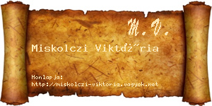 Miskolczi Viktória névjegykártya
